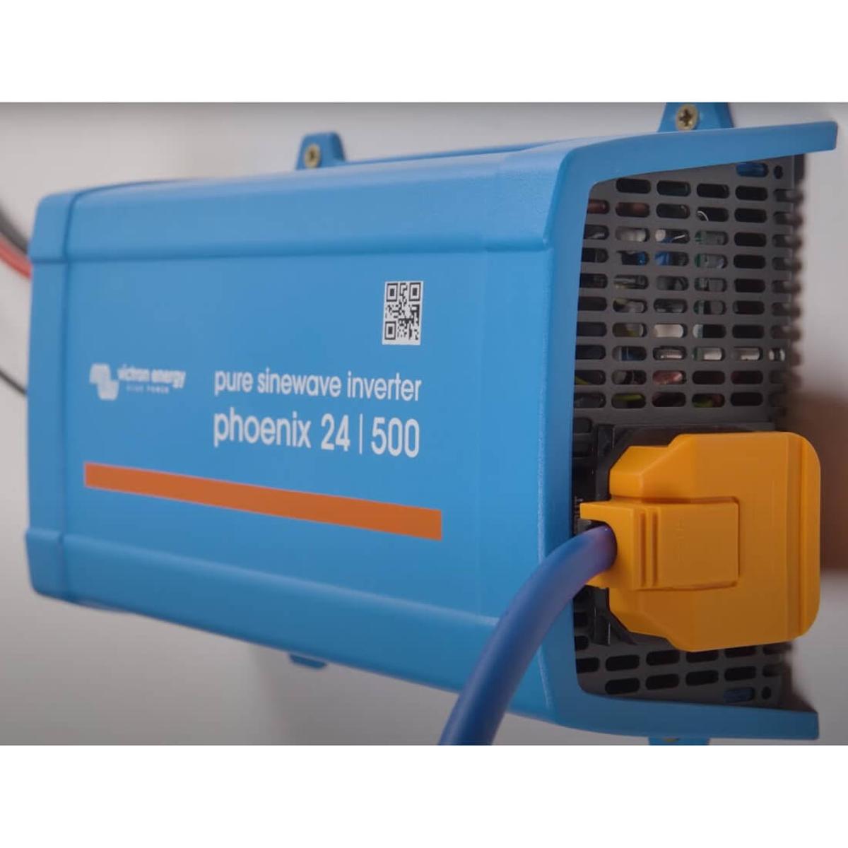 Victron Phoenix 24V VE.Direct NEMA GFCI Inverter (UL 458) Attached at Side Wall