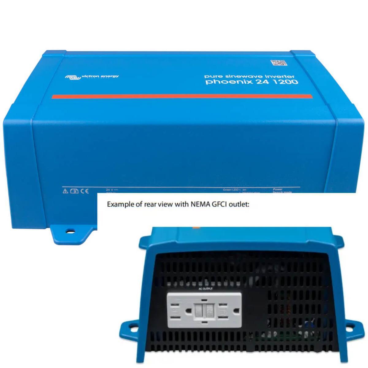 Victron Phoenix 24V VE.Direct NEMA GFCI Outlet View