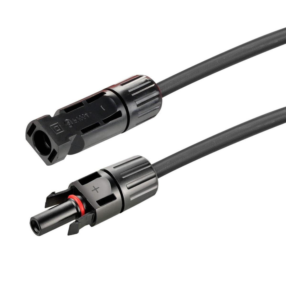 10 Gauge Solar Panel Extension Cable with Male and Female Solar Connector Ends | Pair of 10AWG Red and Black Extension Wire with Connectors on Both Ends | Choose Cable Length: 10ft, 15ft, 20ft, 30ft, 50ft, 75ft, 100ft-8