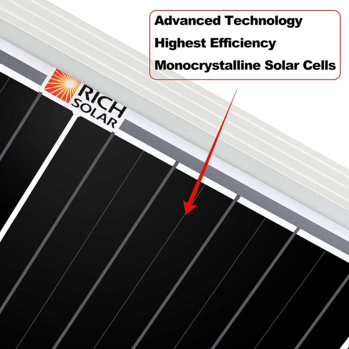 MEGA 200 | 200 Watt Solar Panel | Premier 12V Off-Grid Solar Panel for RVs Cabins, Boats | 25-Year Output Warranty | UL Certified-9