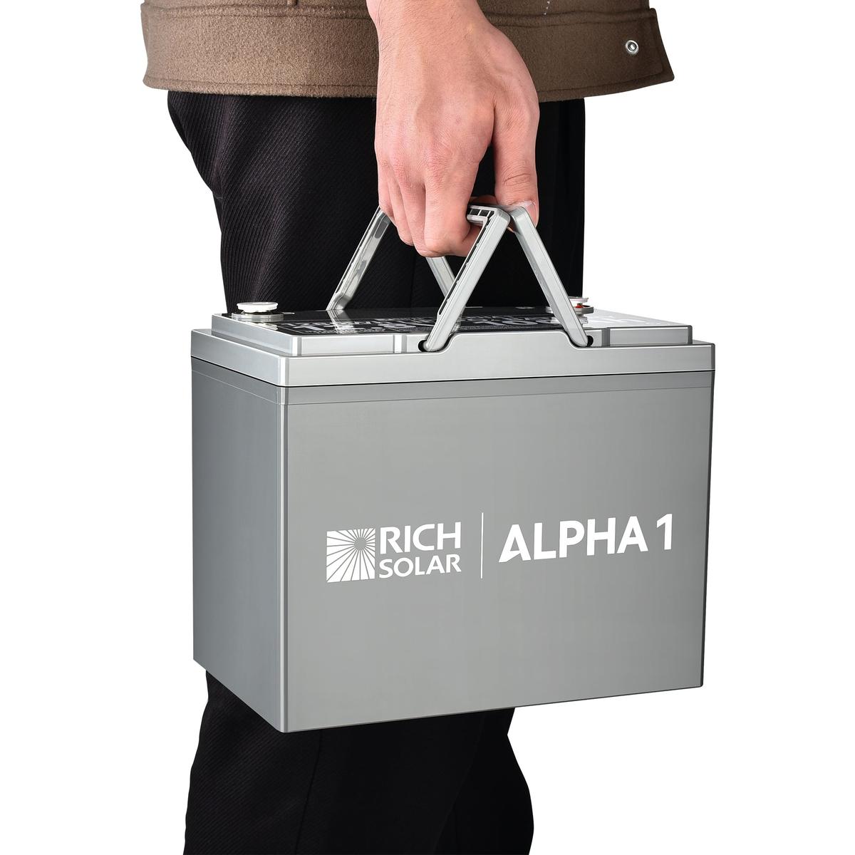ALPHA 1 | 12V 100Ah LiFePO4 Battery | Powerful 12V Lithium Battery for RVs, Trailers, Vans, Boats, Off-Grid | 5,000 Lifetime Cycles | Bluetooth and Internal Heat Technology-4