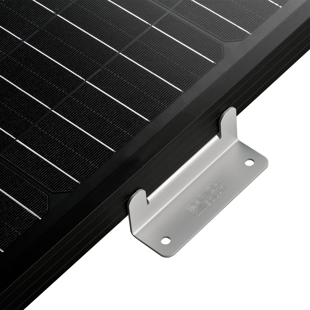 Z-Brackets | Mounting Hardware Z-Brackets with Screws | Designed for RICH SOLAR MEGA Series Solar Panels | Easy to Install-4