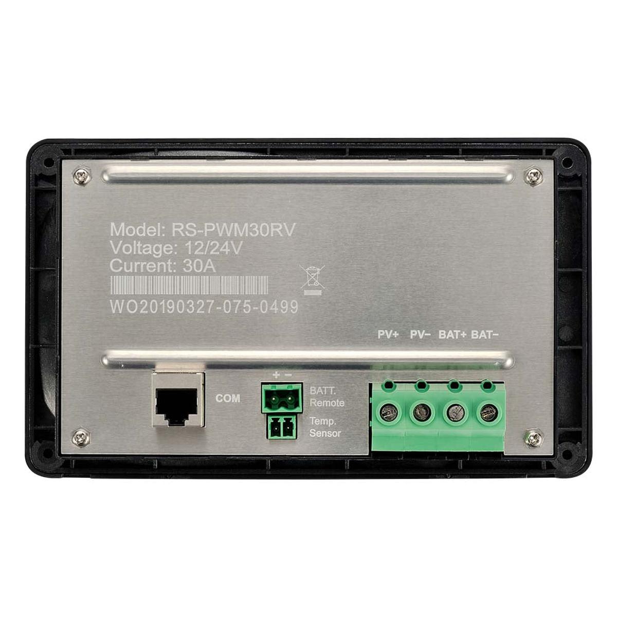 30 Amp Flush Mount PWM Solar Charge Controller | 30A 12V/24V PWM Controller for RVs, Trailers, Campers, Vans, Boats, Off-Grid | Top Rated-5