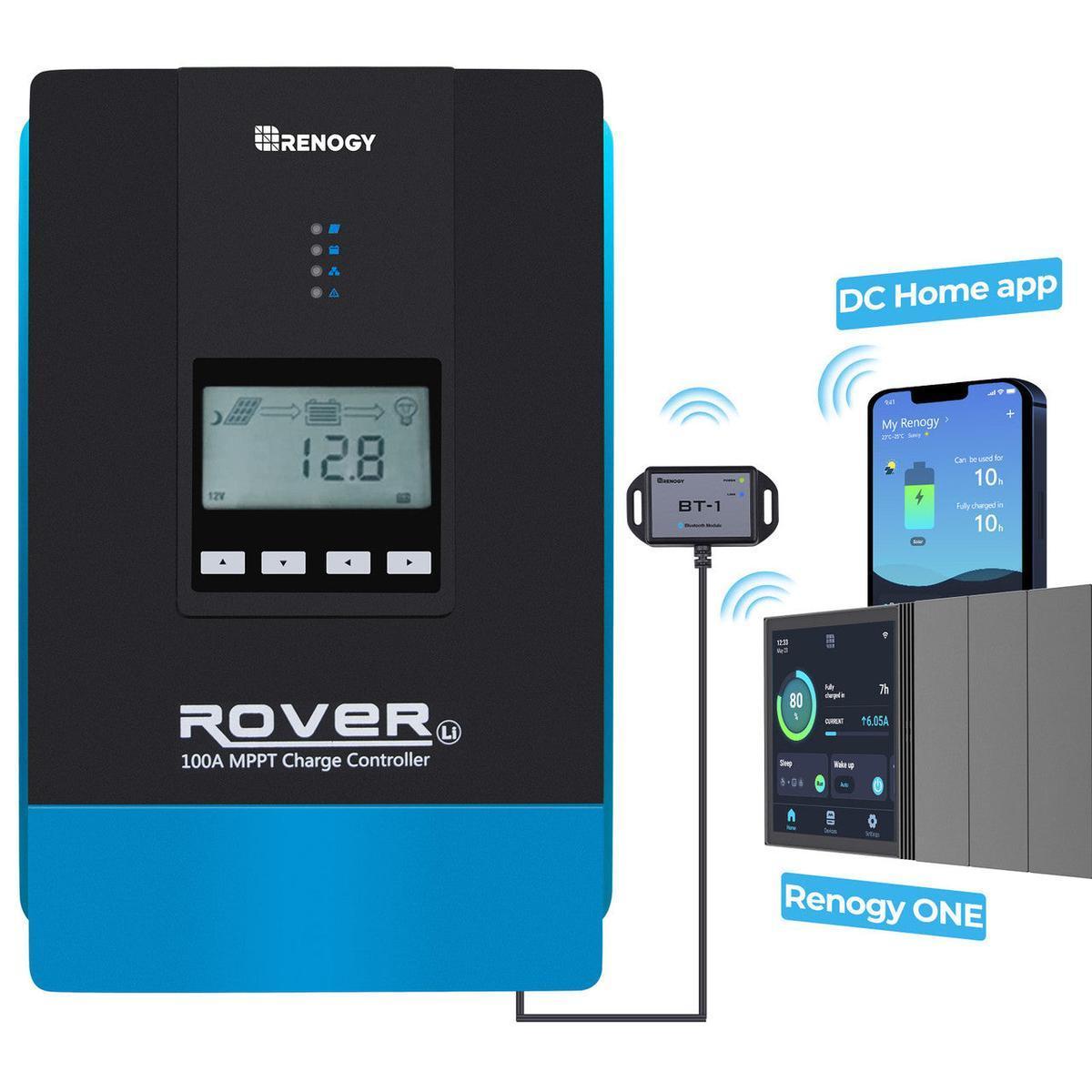 Renogy Rover 100 Amp MPPT Solar Charge Controller-8