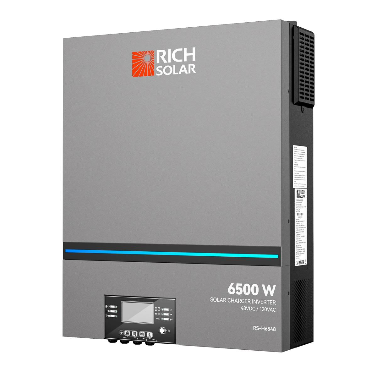 NOVA 6K | 6500 Watt (6.5kW) 48 Volt Off-Grid Hybrid Solar Inverter | 550V PV Input | Powerful 6500W 48V Hybrid Inverter for RVs, Cabins, Tiny Homes, ADUs, Residential, Commercial, Off-Grid | UL Certified-1