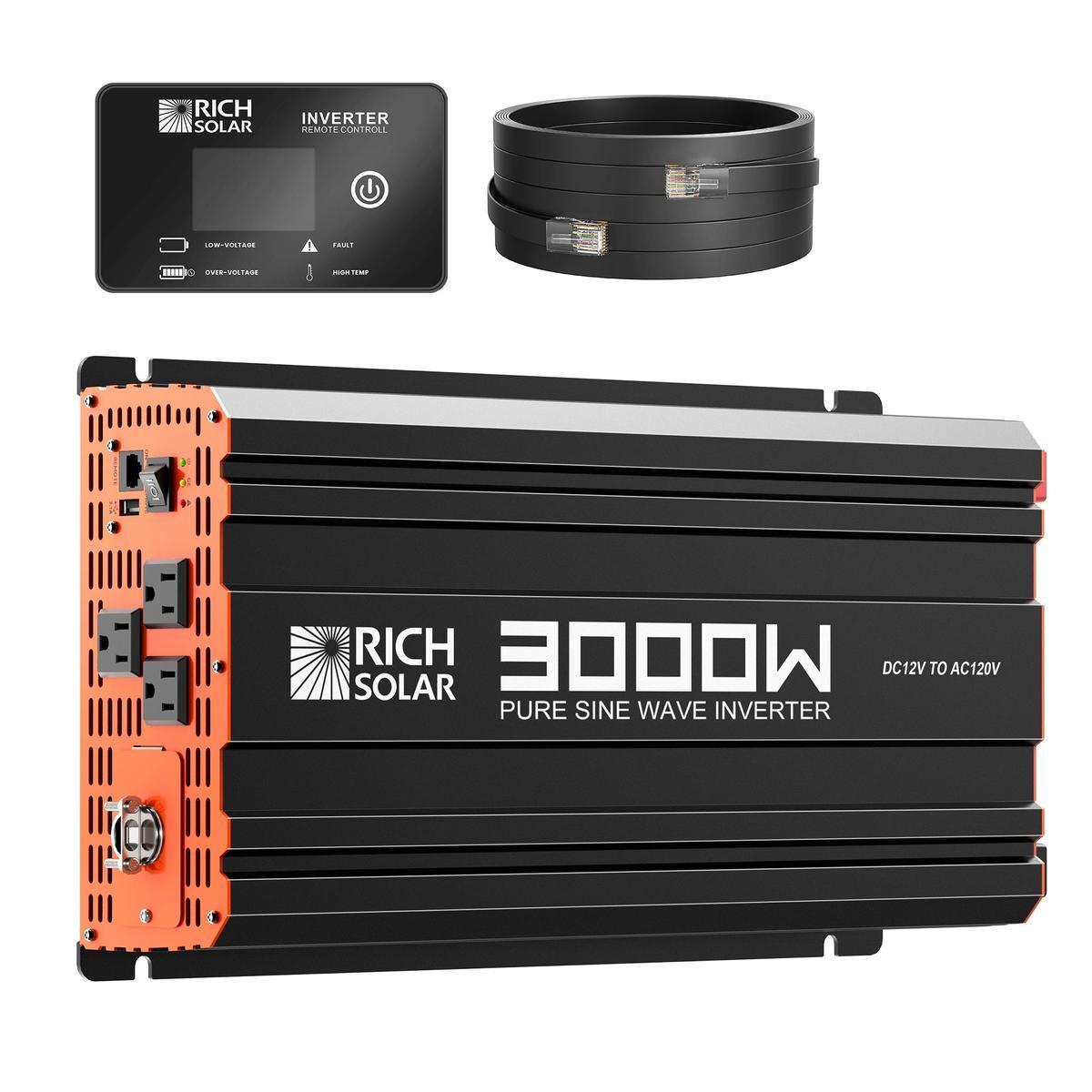 NOVA PURE 3K | 3000 Watt (3kW) 12 Volt Industrial Pure Sine Wave Inverter | Powerful 3000W 12V Off-Grid Inverter for RVs, Trailers, Campers, Vans, Trucks, Overlanders, Boats-1