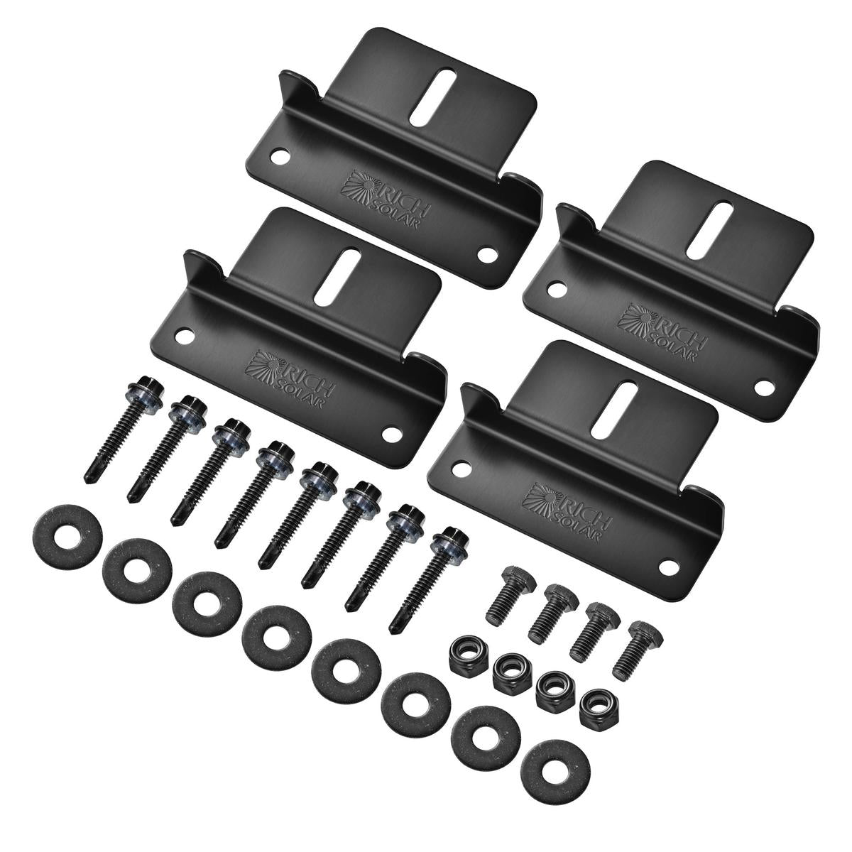 Z-Brackets | Mounting Hardware Z-Brackets with Screws | Designed for RICH SOLAR MEGA Series Solar Panels | Easy to Install-6