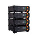 Renon Power EBrick Rack Series 5.12 kWh LiFePO4 Stackable Battery Module-EBRICKR5K is shown stacked vertically as a compact four-unit tower