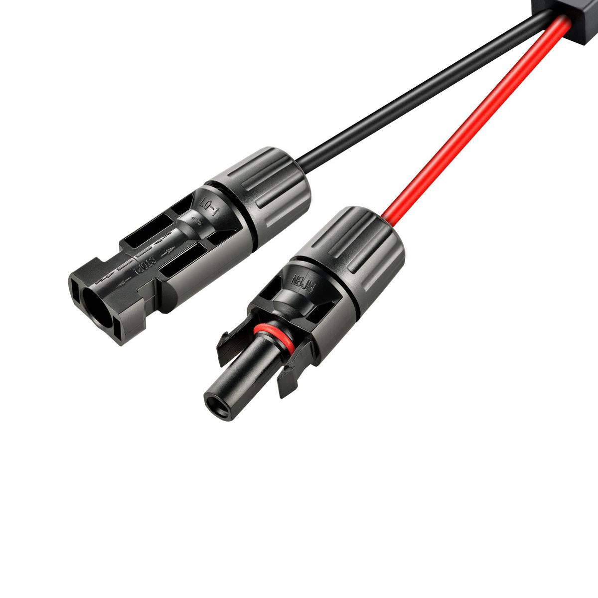 Anderson Adapter to Solar Connectors | Anderson to Solar Connector Adapter | Red and Black Anderson to PV Panel Connection | Easy Install-3