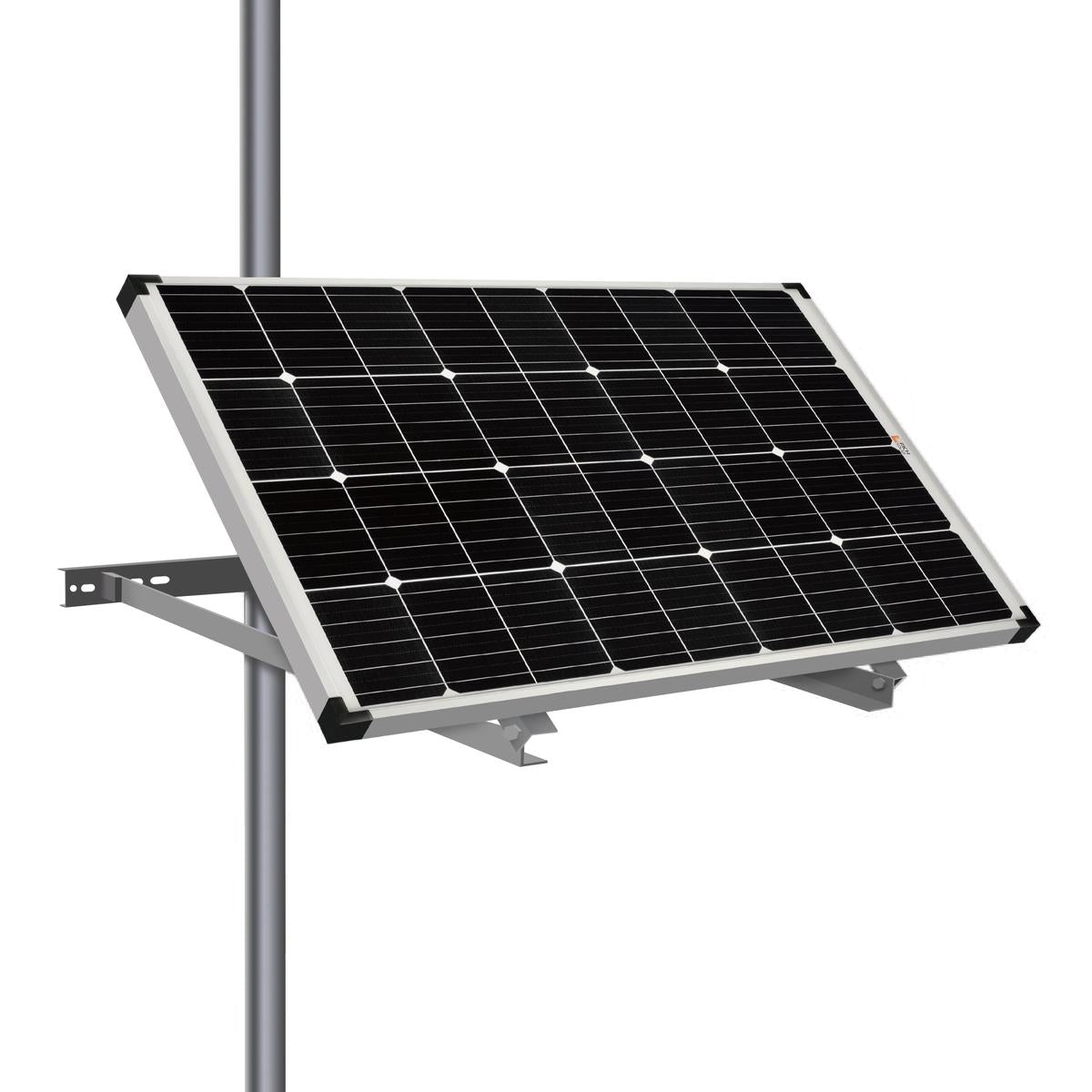 Side Pole Mounts | Side Pole Mount for 1 Solar Panel | Designed for RICH SOLAR MEGA Series Solar Panels under 250W | Easy to Install | BACKORDER-2