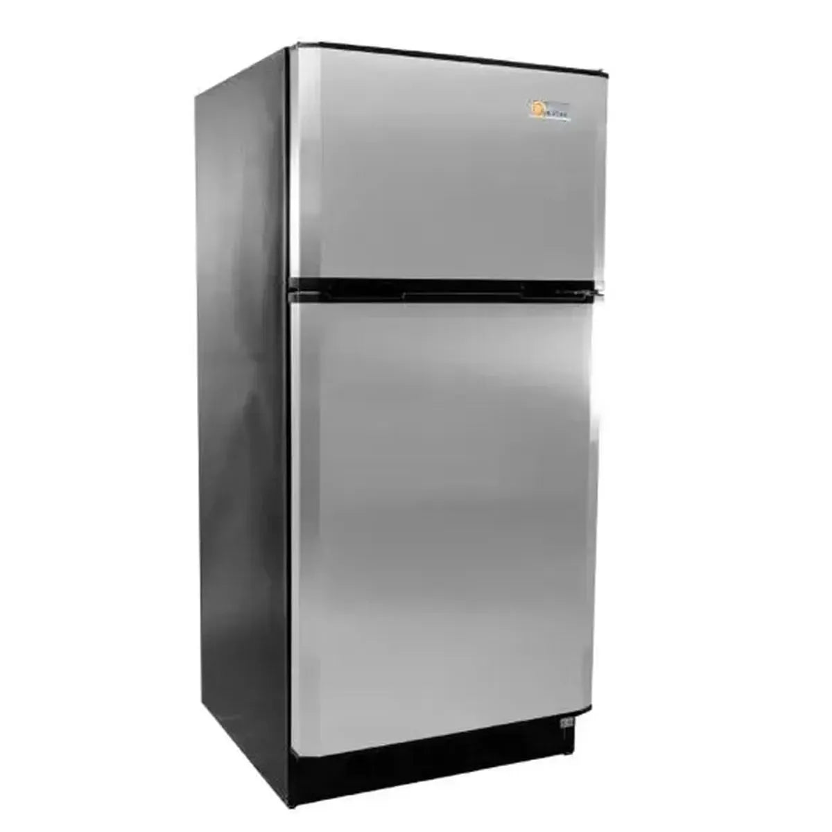 SunStar Freezer Fridge Upright Refrigerator, 12/24 VDC/120 VAC, 16 Cu Ft [Stainless]-1