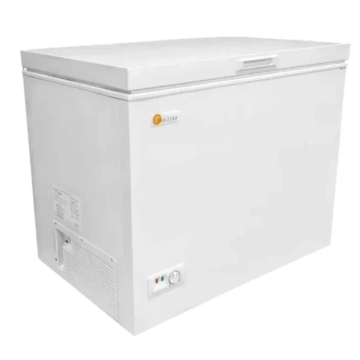 SunStar Freezer Fridge Chest Freezer/Cooler, 12/24 VDC, 8 Cu Ft [White]-1