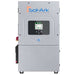 Sol-Ark 18kW Hybrid Inverter System - SA-18K-2P is a modern gray inverter with a touchscreen and indicator lights