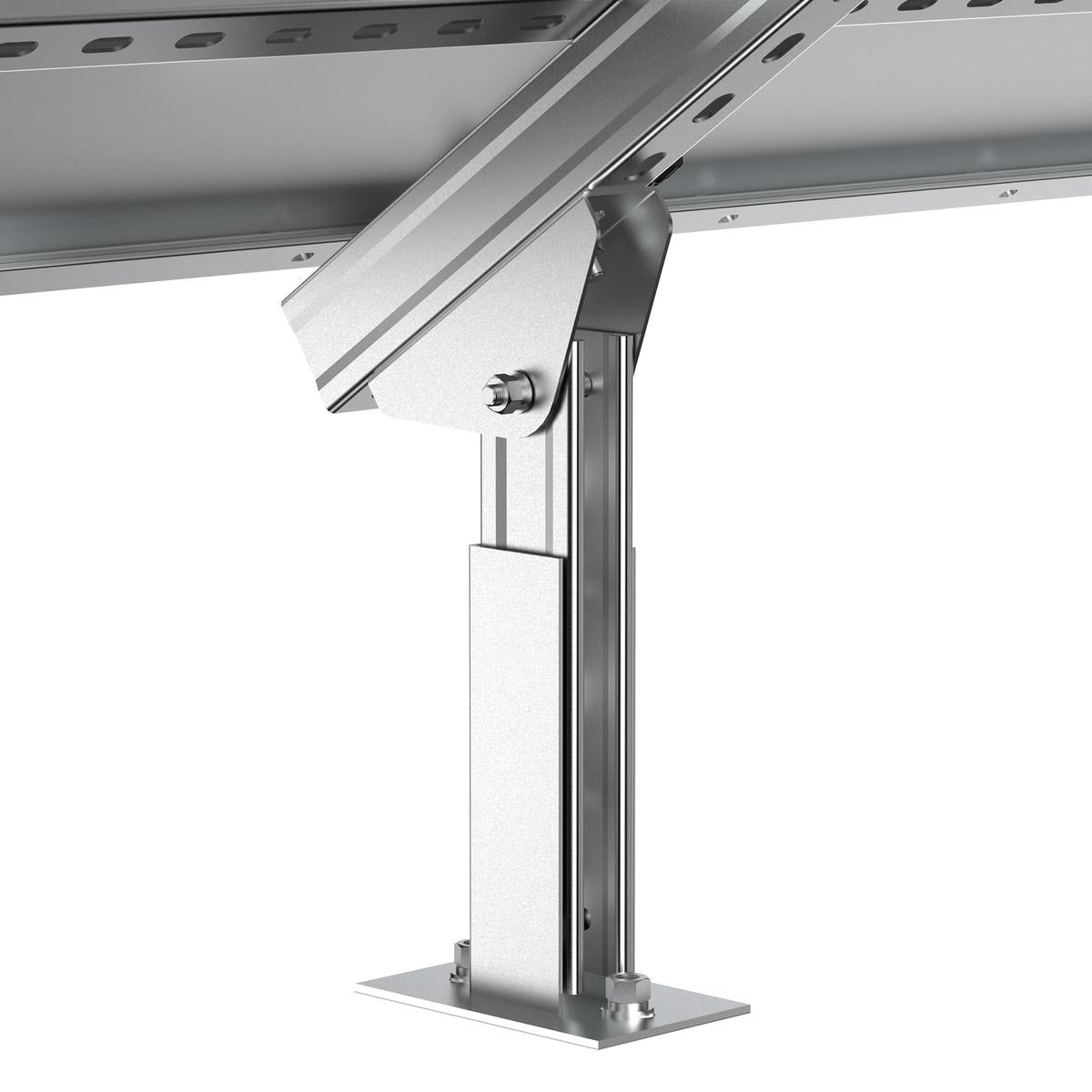 Solar Ground Mount | Fit Mage 100/100 SLIM/Mega 150 | Adjustable, Easy-to-Install Brackets for 1-4 Panels-6