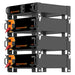 Stacked rack of multiple Discover Energy 5.0kWh AES Rackmount ESS Lithium Battery Module-48-48-5120 units is shown in a vertical frame