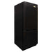 SunStar ST-10RF-B 10 cu.ft. DC/AC Refrigerator - Black is photographed at an angle, highlighting its boxy shape, black finish, and two-door design