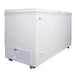 SunStar ST-15CF-AC 15 cu.ft. AC Powered Chest Freezer/Refrigerator is a large white chest freezer on wheels with a flat, closed lid