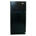 SunStar ST-16RF-B 16 cu.ft. DC/AC Refrigerator - Black is shown from the front with both doors closed, highlighting its two-door design and black finish