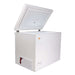SunStar ST-8CF 8 cu.ft. DC Powered Chest Freezer/Refrigerator with its lid open, revealing a deep, empty insulated interior