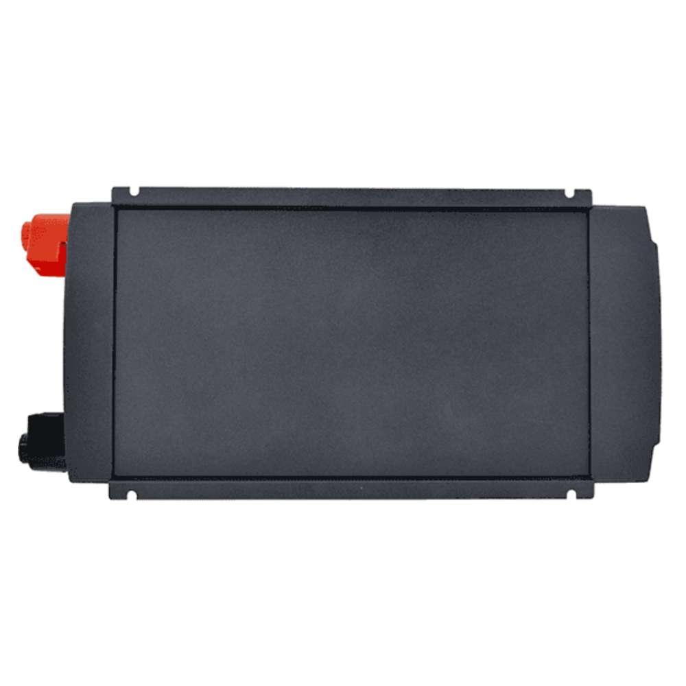 Top view of the Samlex America NTX Series NTX-3000-12 3000 Watts 12VDC Pure Sine Inverter with a flat, durable metal casing