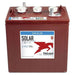 Trojan SSIG-06-235 6V 214Ah Flooded Lead Acid Battery displayed from the front with a dark red casing, three white caps, and a large label