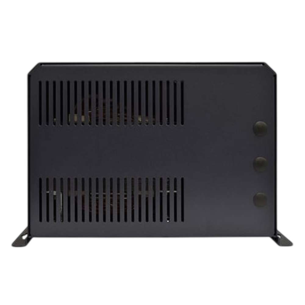 Ventilated back panel and mounting feet of the Samlex America Evolution Series EVO-4024E 4000 Watts 24VDC Pure Sine Inverter/Charger - Export Version