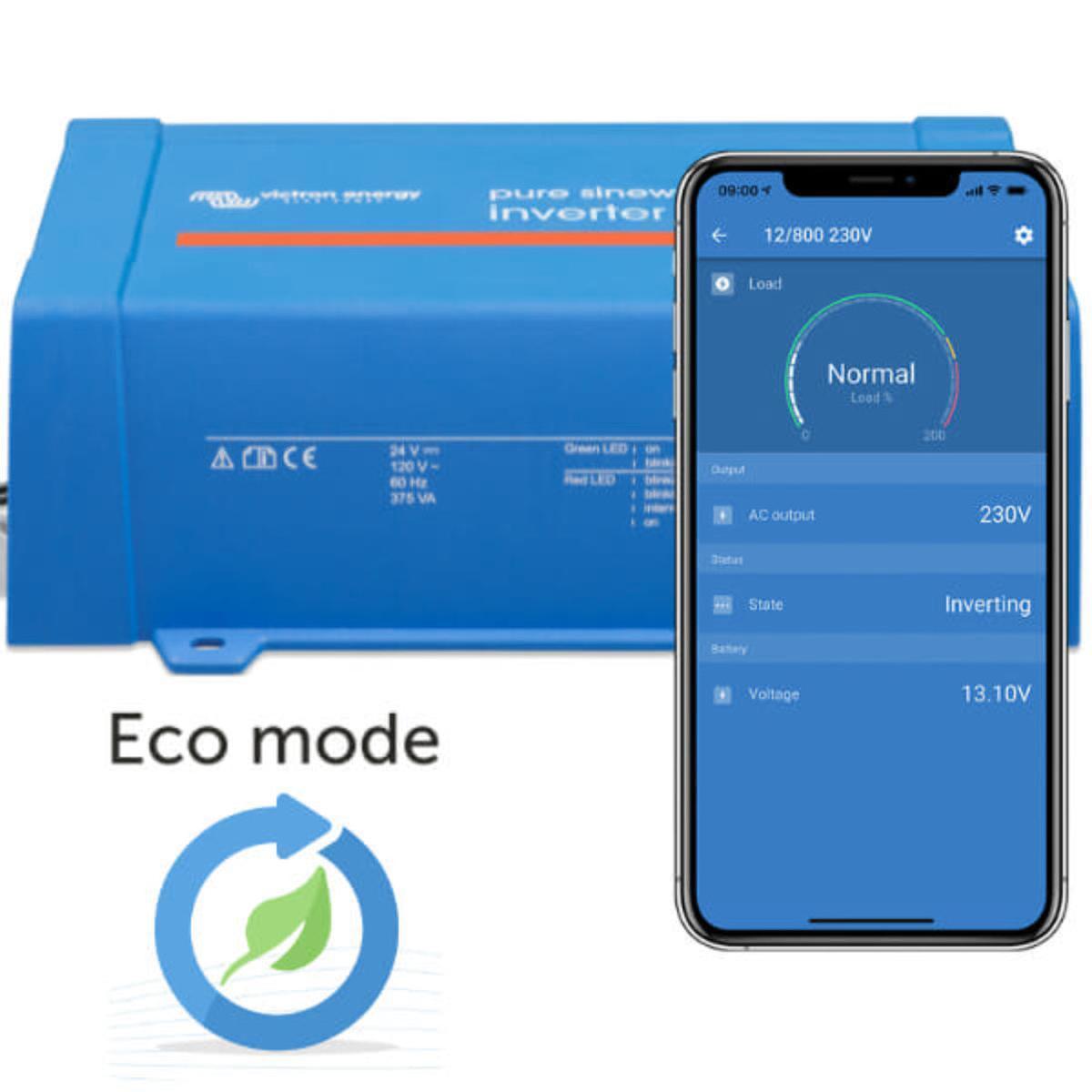 VictronConnect App with ECO Mode at Phoenix 24V VE.Direct
