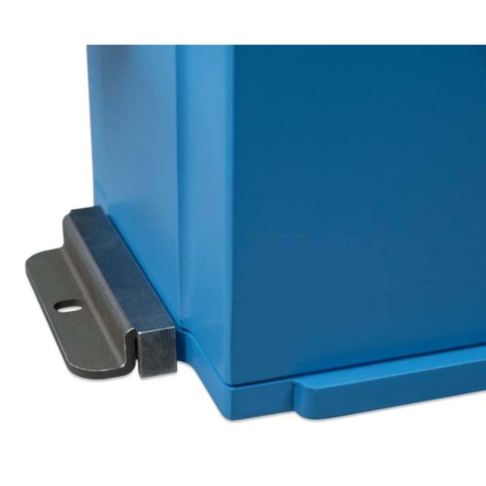 Victron Energy 12.8V 300Ah NG LiFePO4 Lithium Battery is shown from the side with a metal bracket fitted tightly along its lower edge