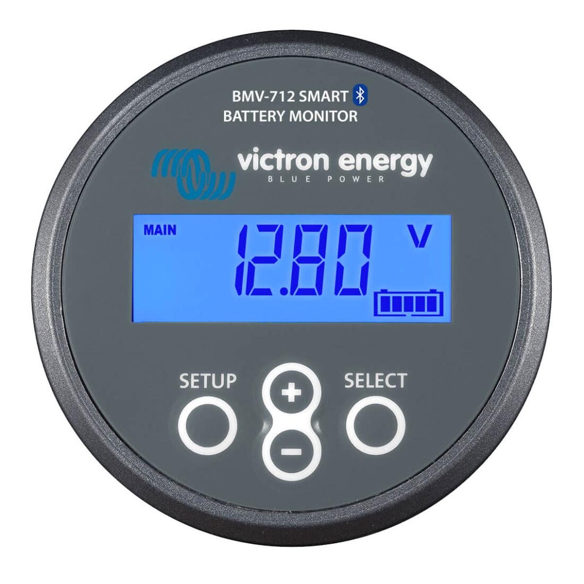 Victron Energy BMV - To monitor battery state of charge via Bluetooth or the VRM portal.