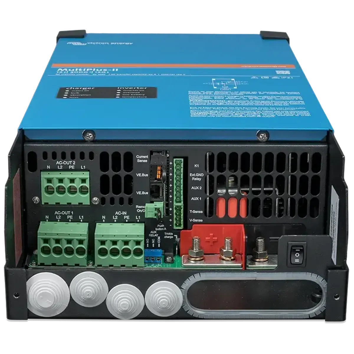 Victron Energy MultiPlus-2 inverter charger 2x120V connections panel