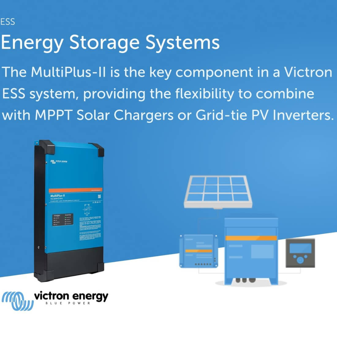 Victron MultiPlus-II 12/3000/120-50 120V ESS Features