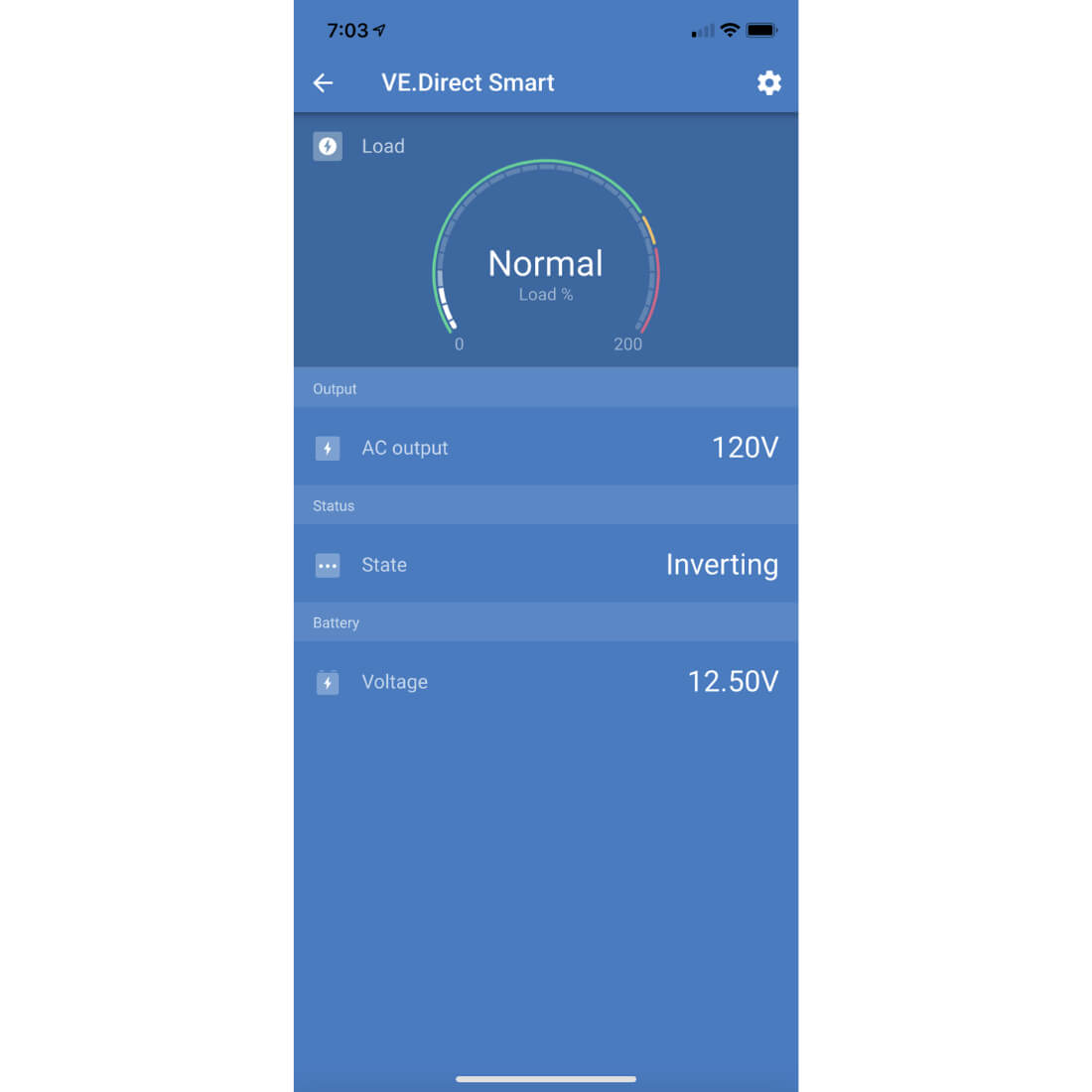 Victron Phoenix 12V VE.Direct NEMA 5-15R Inverter - Victron Connect APP