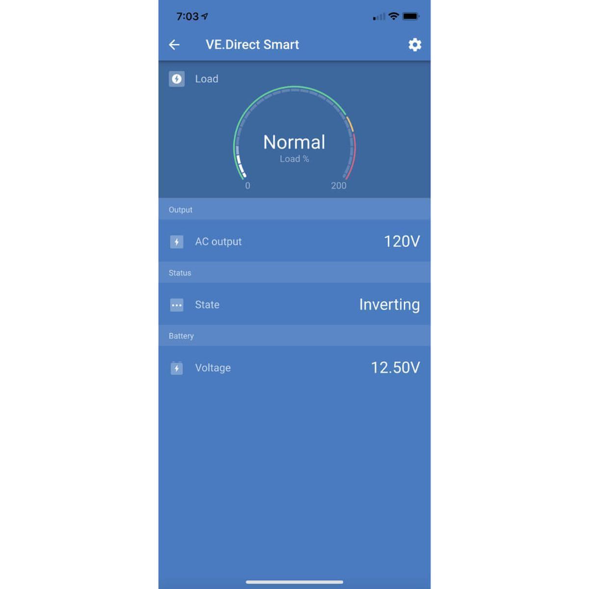 Victron Phoenix 12V VE.Direct NEMA 5-15R Inverter - Victron Connect APP