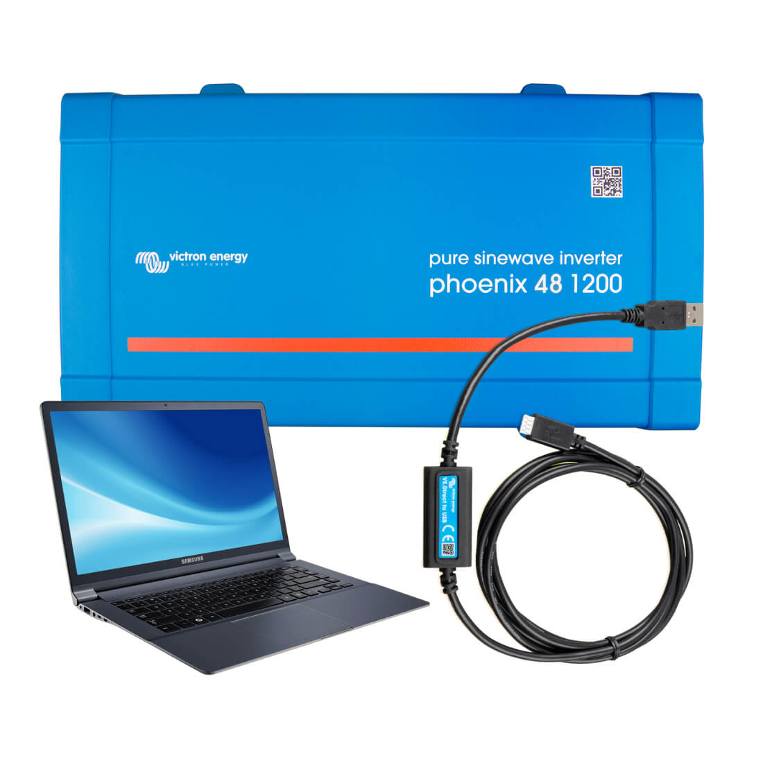Victron Phoenix 48V NEMA 5-15R VE.Direct Power Inverter Easy Connect on Device