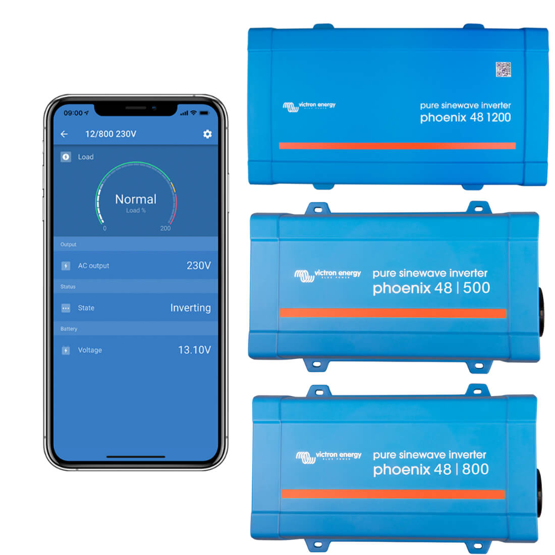 Victron Phoenix 48V NEMA 5-15R VE.Direct Power Inverter with VictronConnect