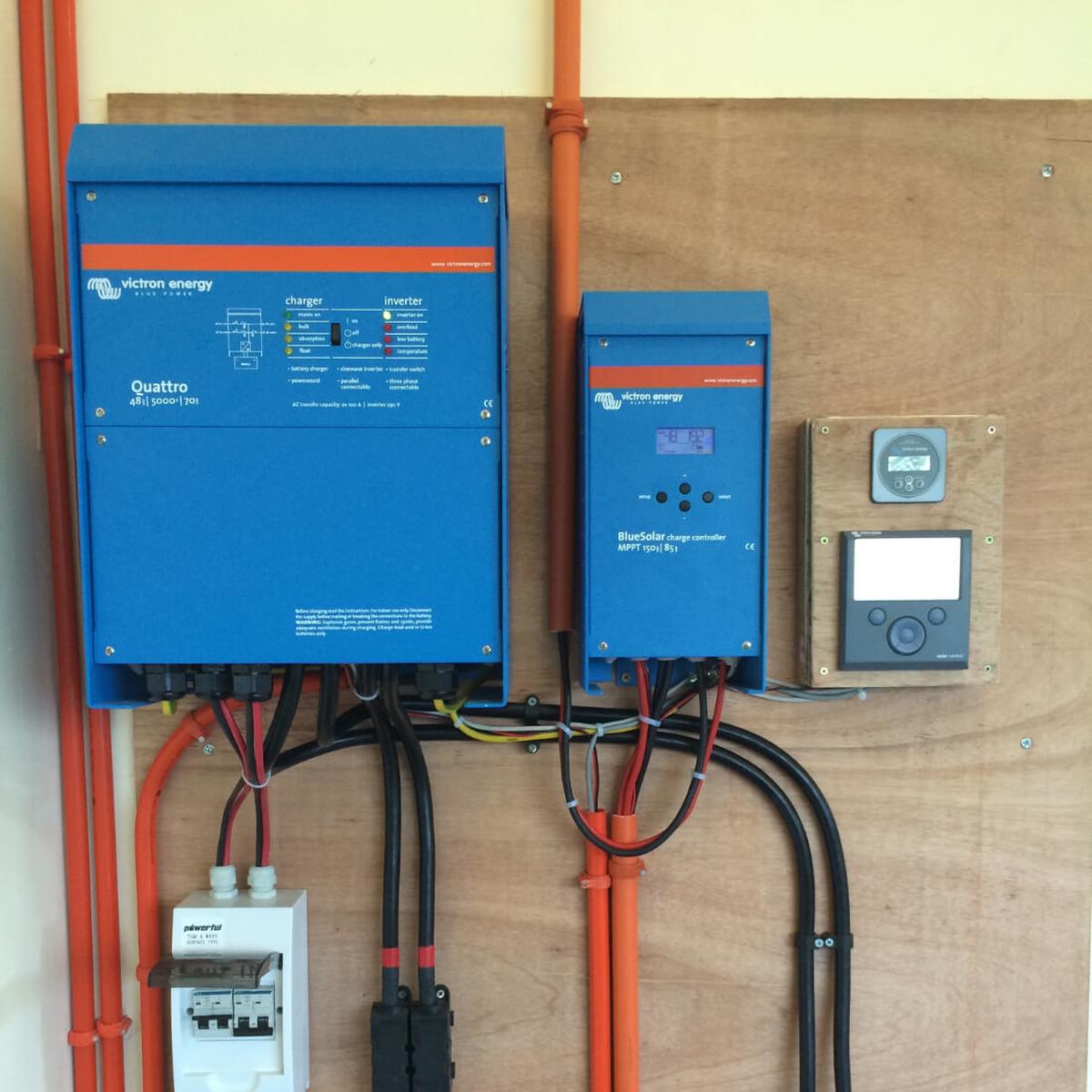 Victron Quattro 24 5000 Inverter Charger  High Power 120V Output for Homes and RVs