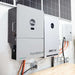 Wall-mounted FlexBoss and GridBoss units are shown connected to solar equipment using the EG4 LL Lithium Battery 24V 200AH (Server Rack Battery w LCD)-EG4-LL-S24-200