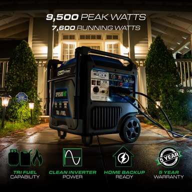 DuroMax XP9500iHT tri fuel inverter generator