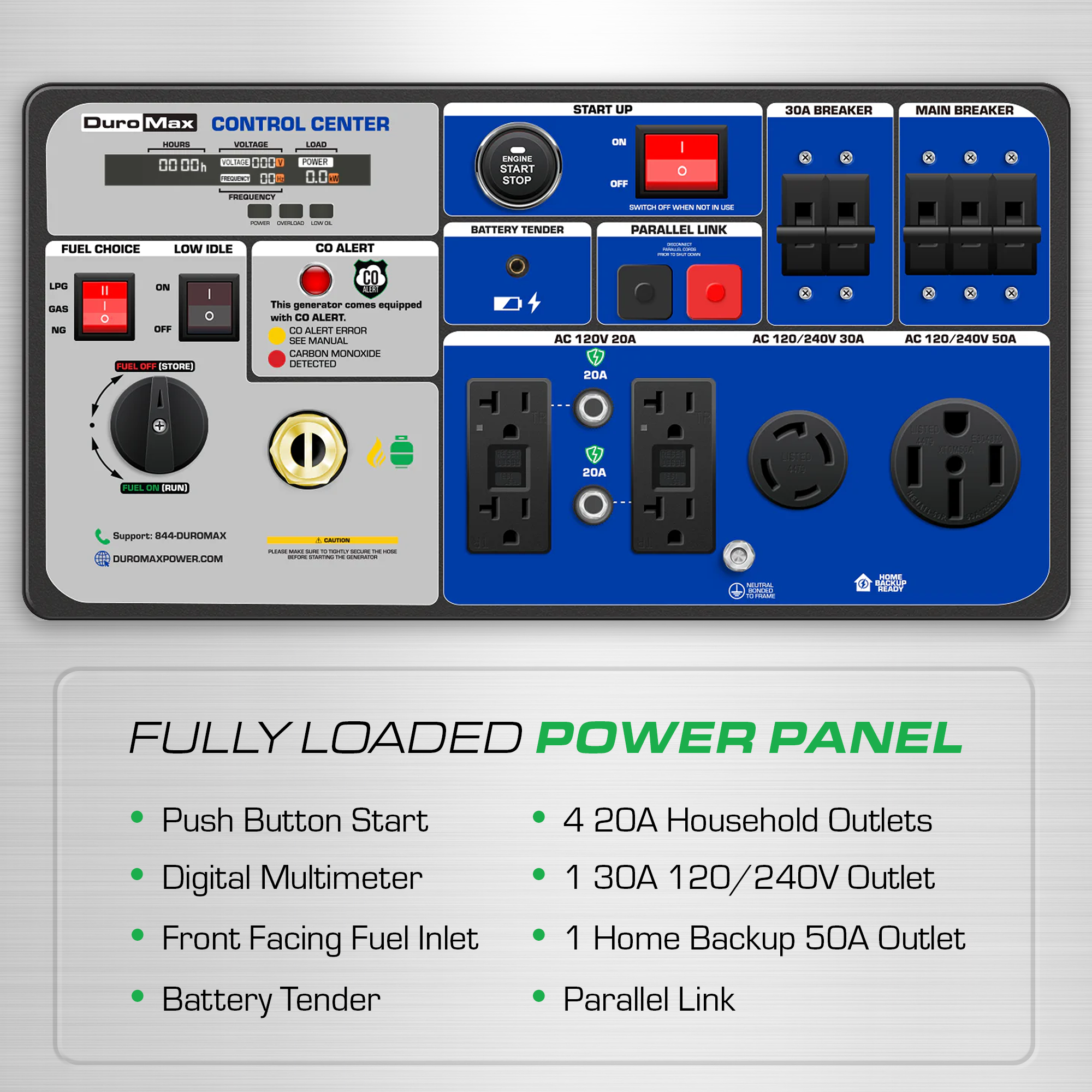 DuroMax XP9500iHT tri fuel inverter generator