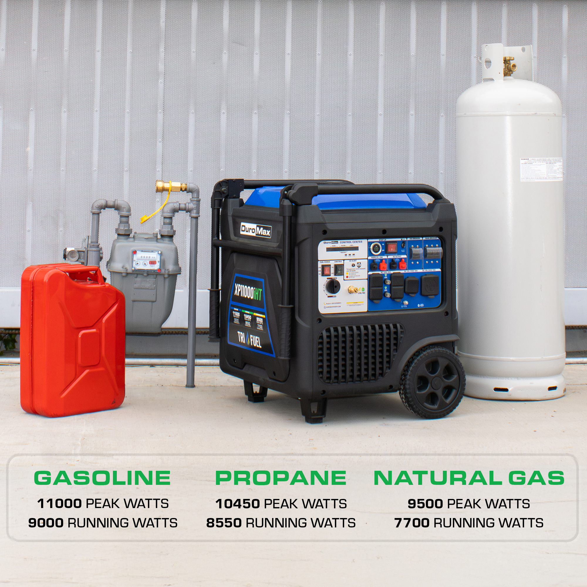 DuroMax XP11000iHT tri fuel inverter generator