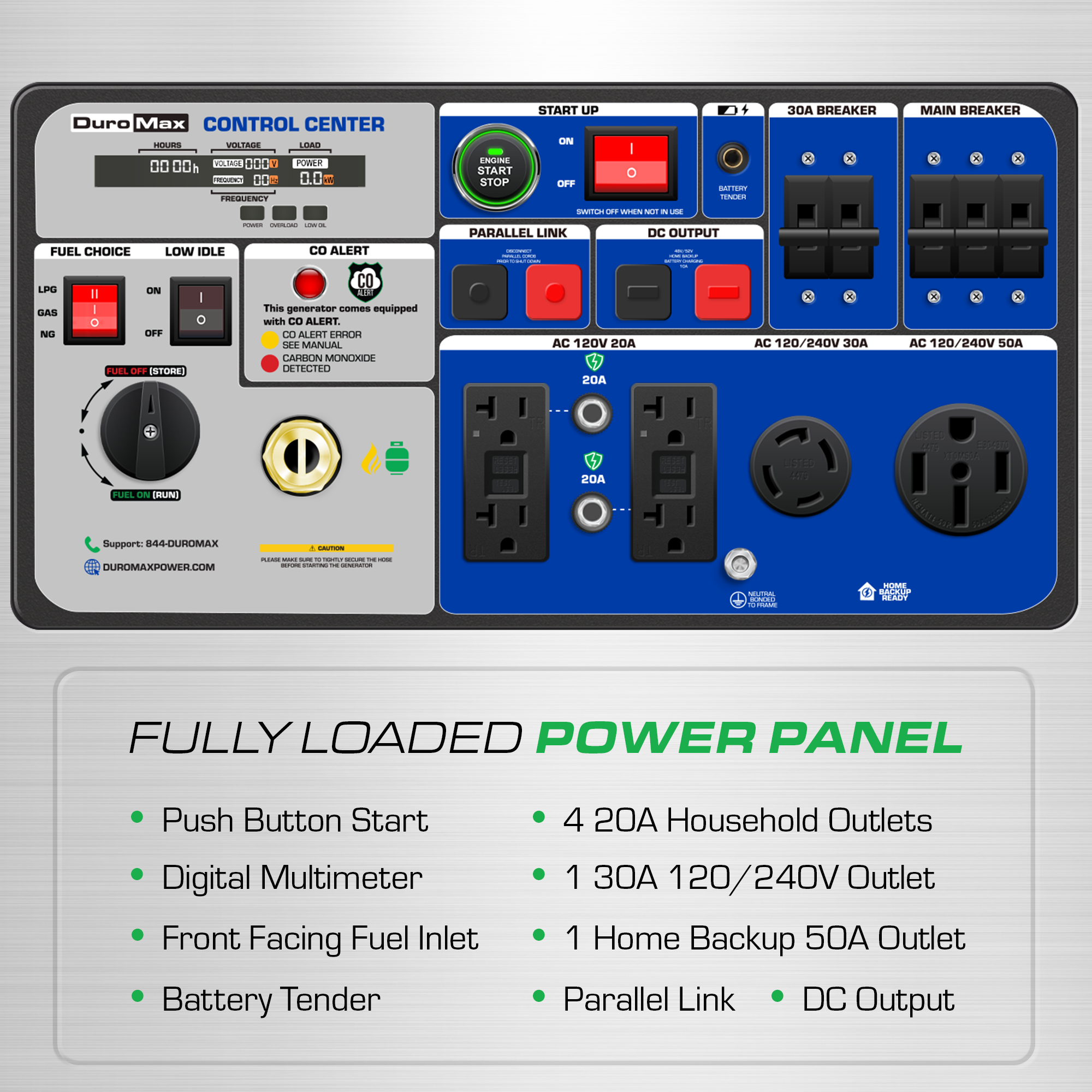 DuroMax XP11000iHT tri fuel inverter generator