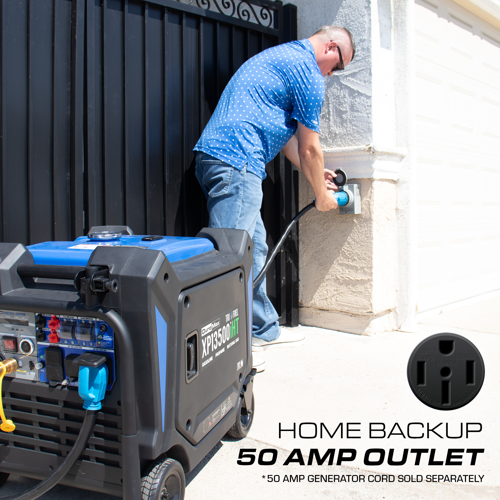 DuroMax XP13500iHT tri fuel inverter generator