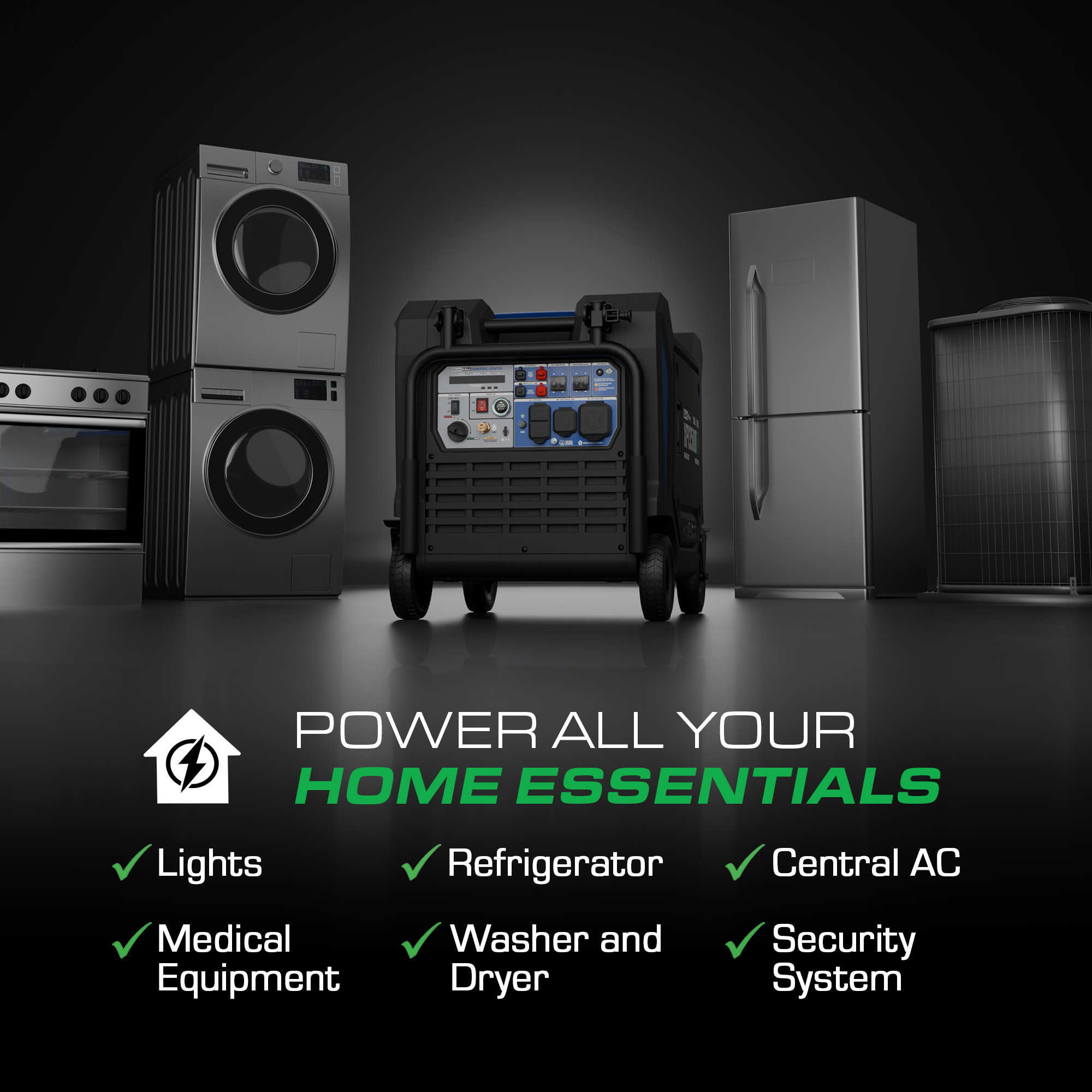 DuroMax XP13500iHT tri fuel inverter generator