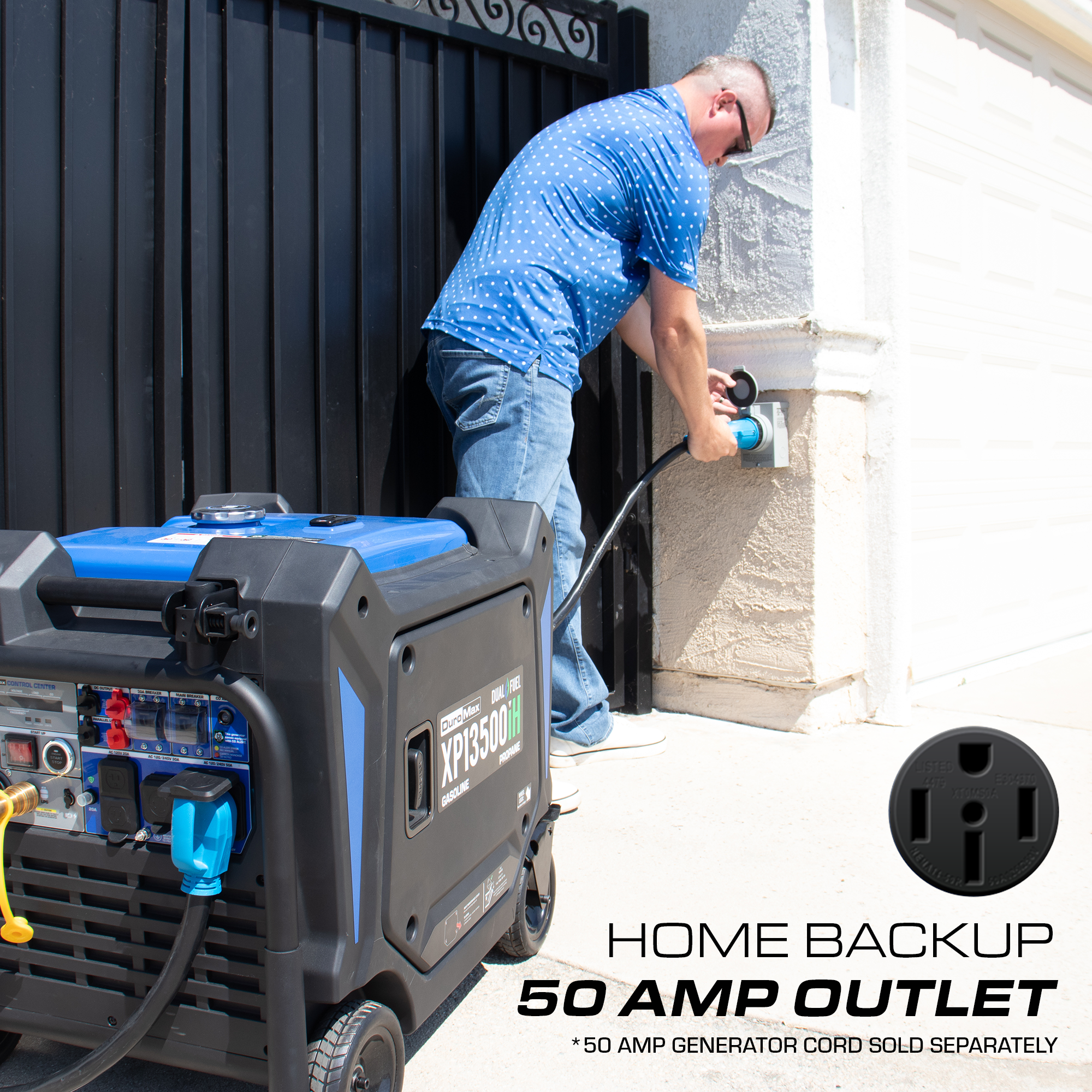 DuroMax XP13500iH dual fuel inverter generator