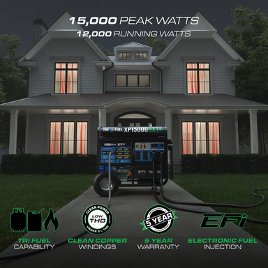 DuroMax XP15000HXT+ tri fuel generator