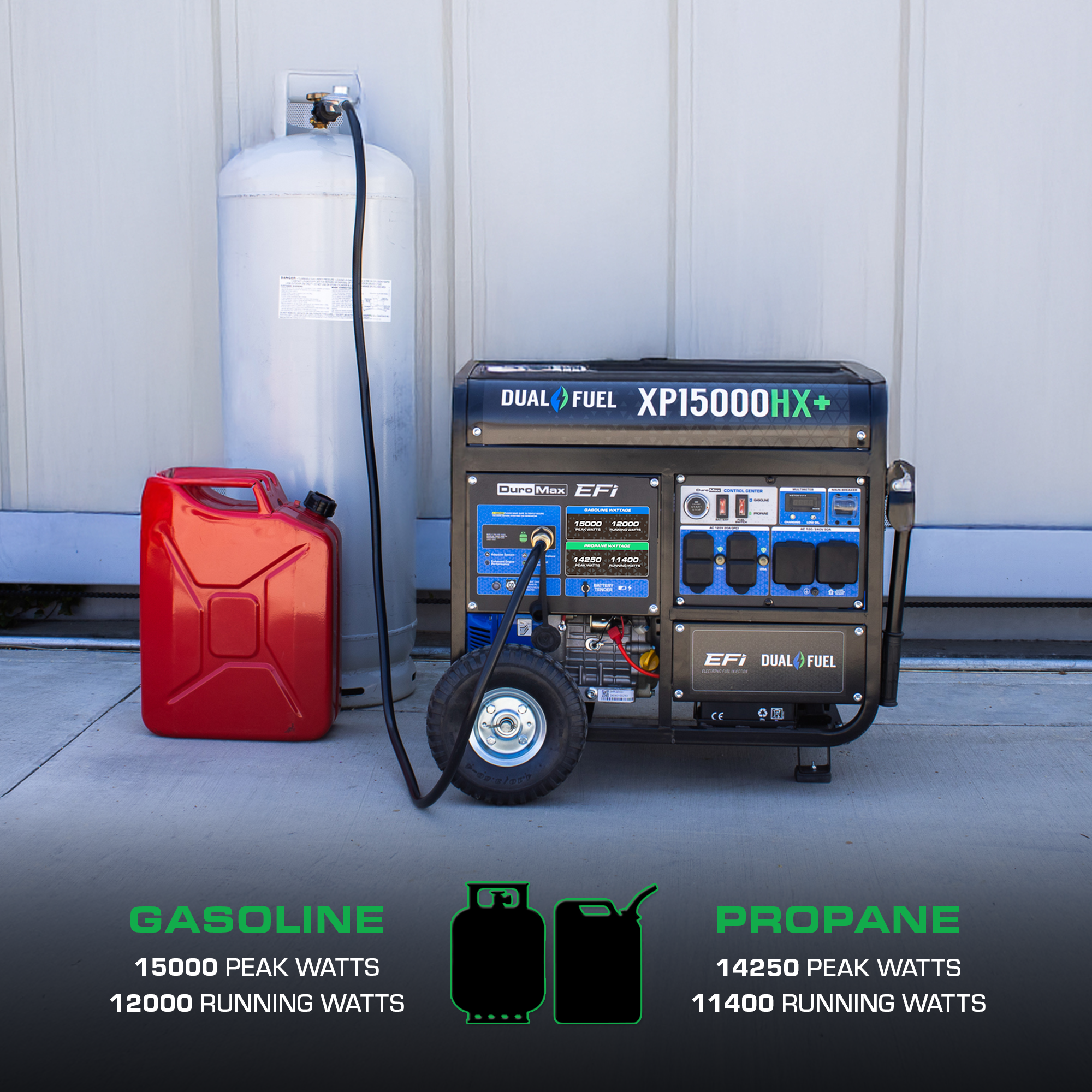 DuroMax XP15000HX+ dual fuel generator