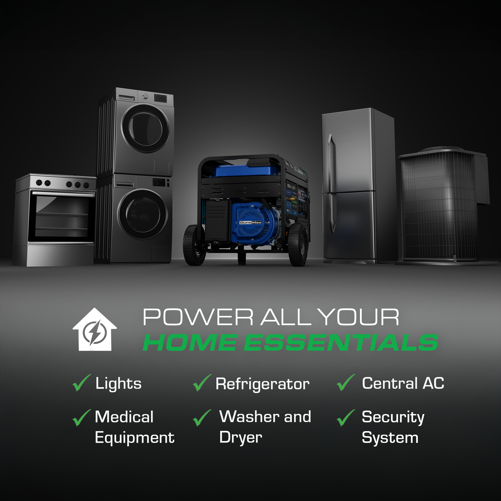 DuroMax XP15000HX+ dual fuel generator