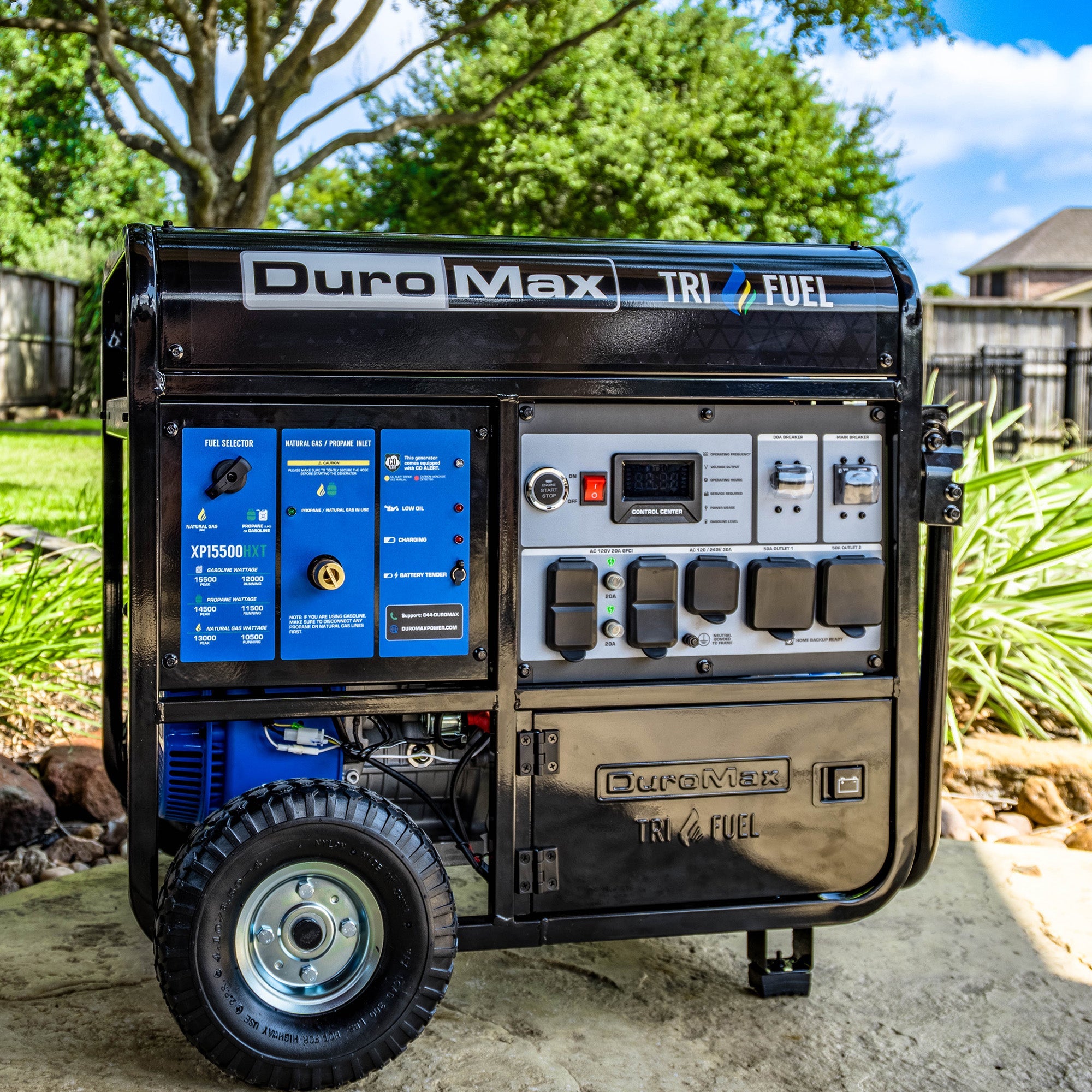 DuroMax XP15500HXT tri fuel generator