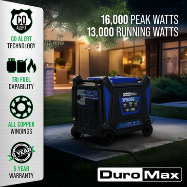 DuroMax XP16000iHT tri fuel inverter generator