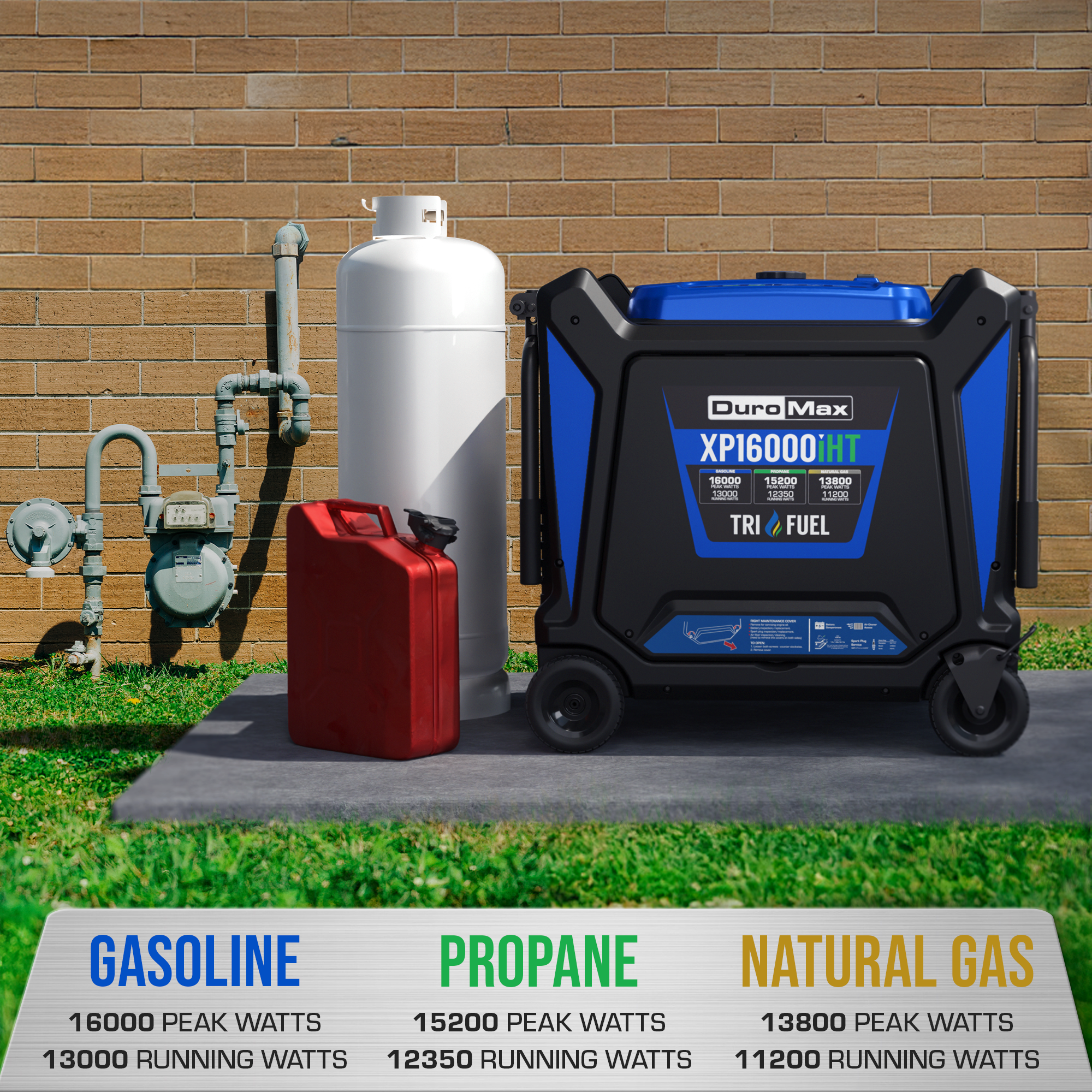DuroMax XP16000iHT tri fuel inverter generator